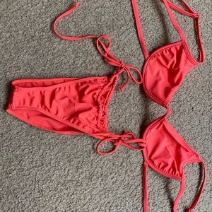 Coral Underwire Bikini